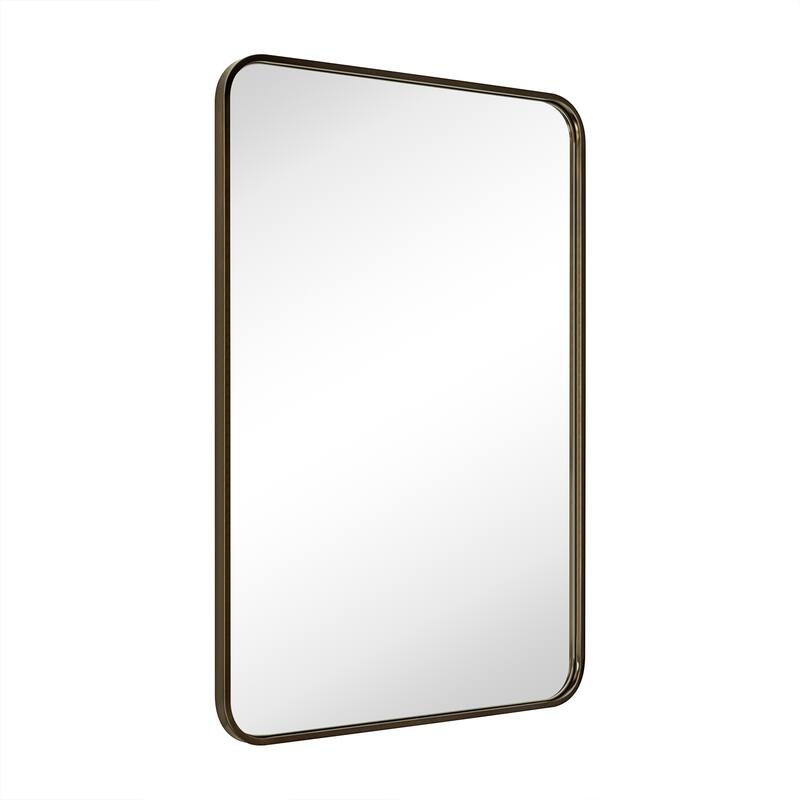 Rounded Rectangle Bathroom Vanity Mirror, Vertically/Horizontal Hanging