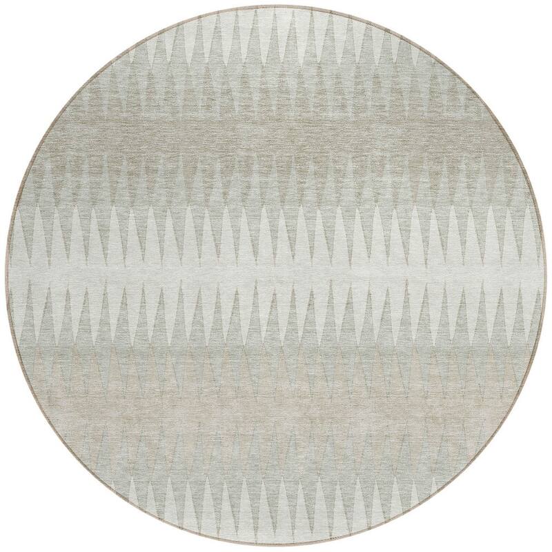 HomeRoots Striped Transitional Rectangle Outdoor Rug
