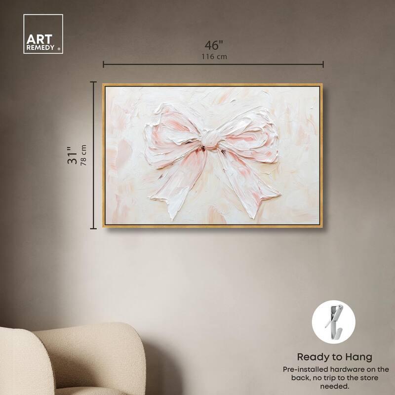 Relief Ribbons Canvas by Art Remedy