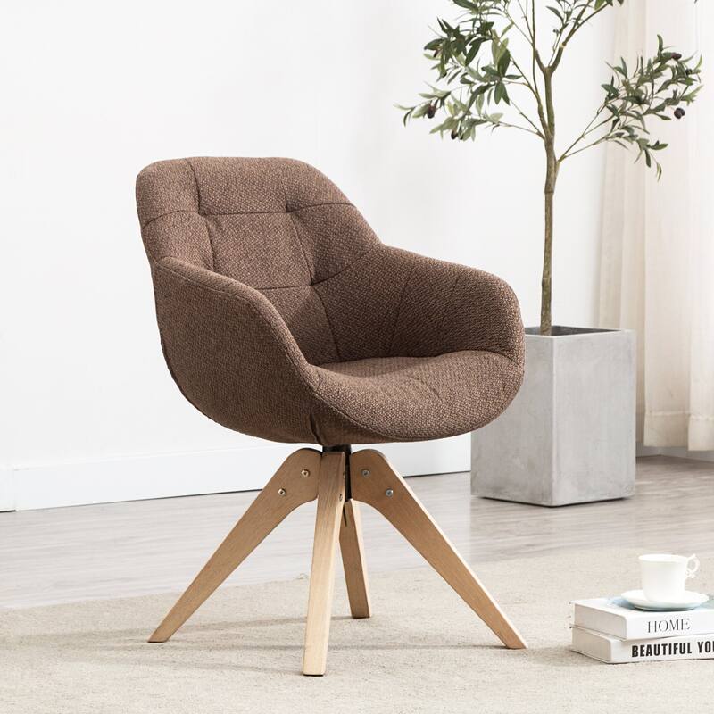 Modern Home Office Swivel Desk Chair Fabric Accent Chair