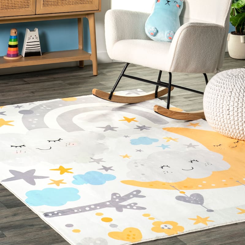 Nuloom Sweet Dreams SpinClean Machine Washable Kids Area Rug