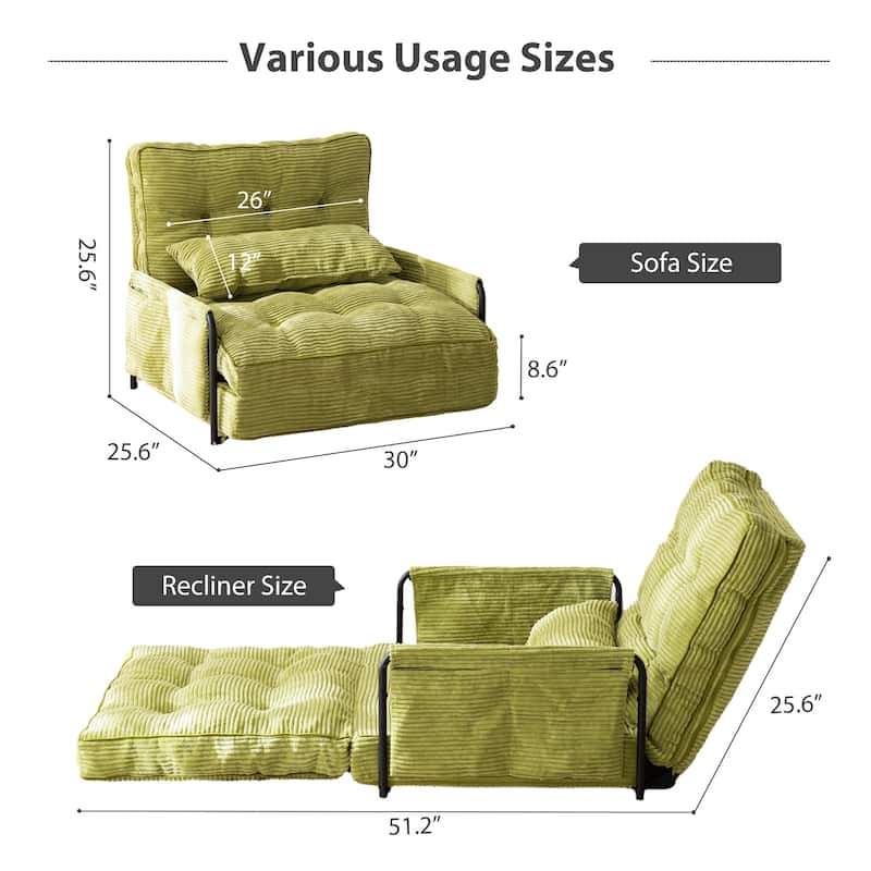 Bean Bag sofa,Floor Sofa Bed - 30"x25.6"