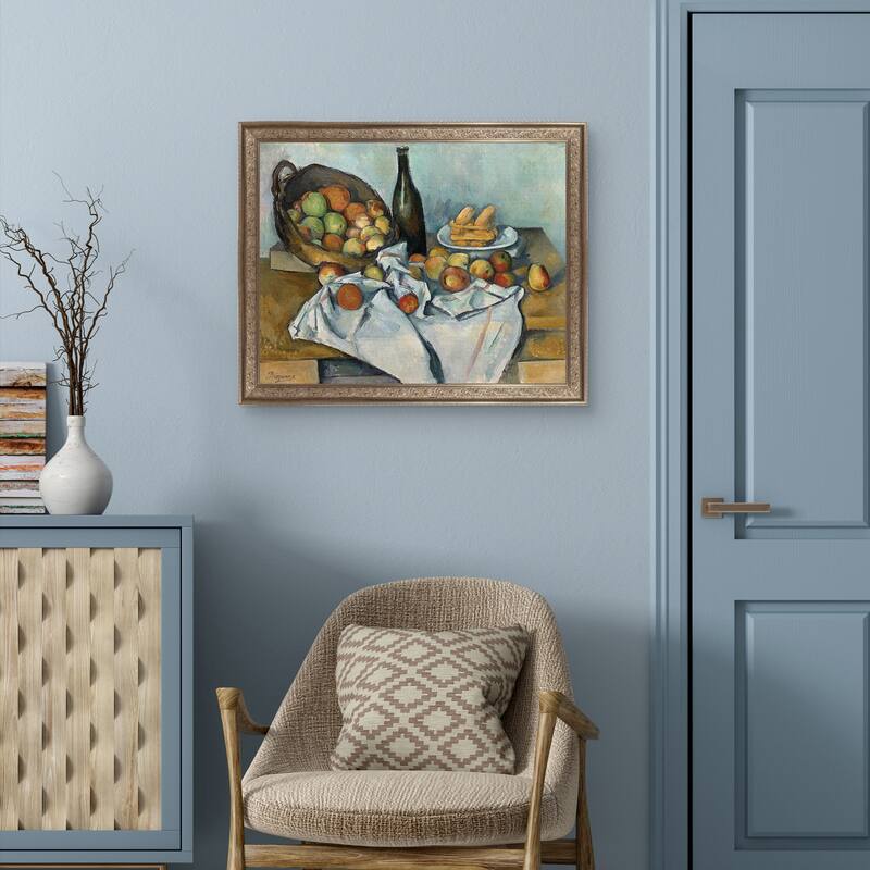 Masterpiece Art Gallery| The Basket of Apples by Paul Cezanne - Framed Canvas Art Print
