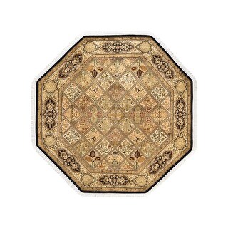 Overton Mogul Octagon One-of-a-Kind Hand-Knotted Area Rug - Bronze, 5' 1" x 5' 1" - 5' 1" x 5' 1"