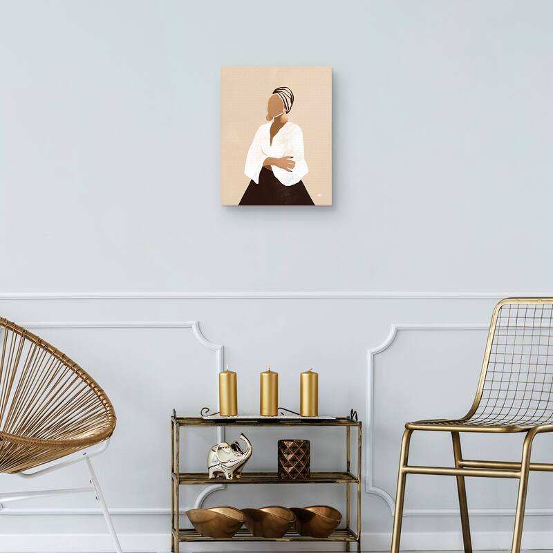 Celia (brown) Canvas Art Print