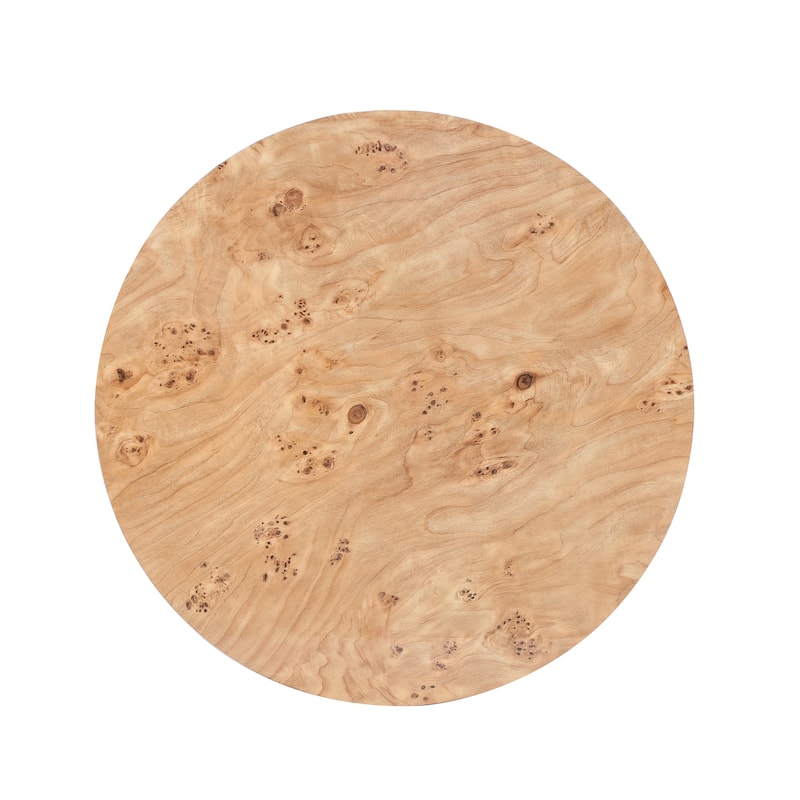 Christopher Knight Home - Orval Modern 31.5" Round Coffee Table with Thick Top & Drum Pedestal Base, Versatile for Living Areas