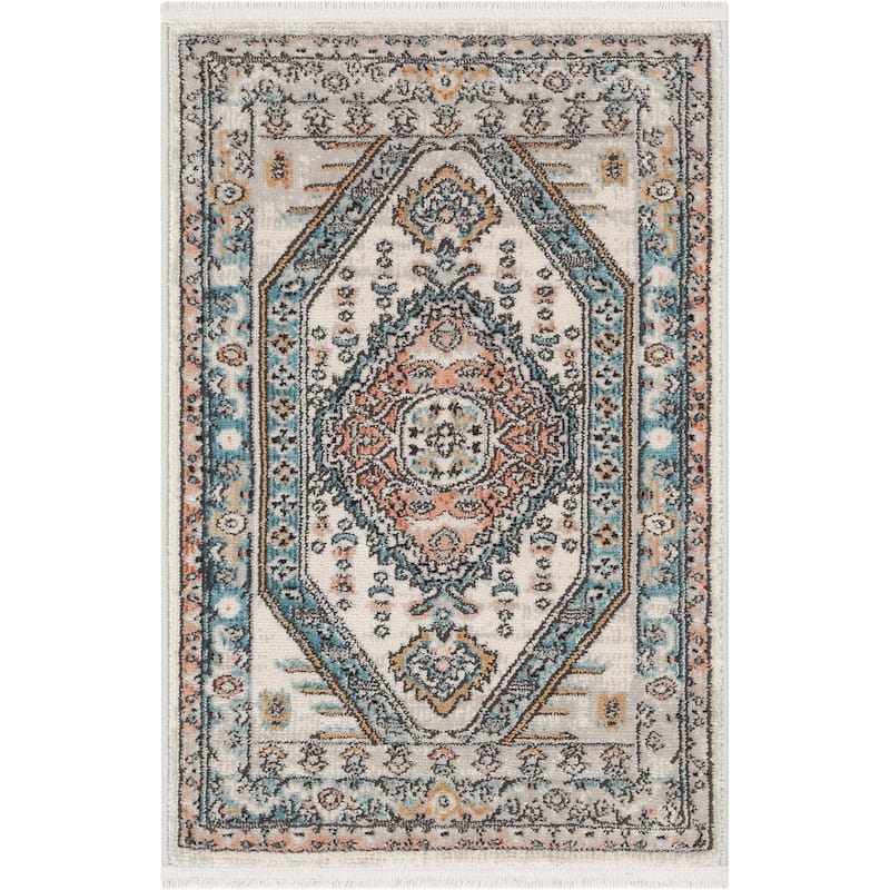 Well Woven Indira Julita Vintage Tribal Area Rug - 2' x 3' - Blue