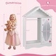 preview thumbnail 13 of 18, Gymax Kids Dress Up Storage w/ Mirror Roofed Wardrobe Closet w/ Open