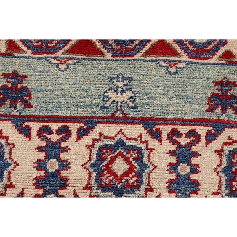 Kazak Oriental Foyer Rug Handmade Bedroom Wool Carpet - 3'5" x 4'10"