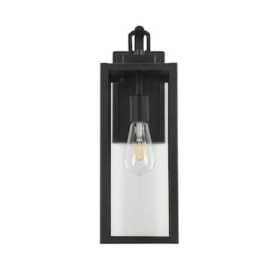 Black Outdoor Hardwired Sconce with Light Sensitive