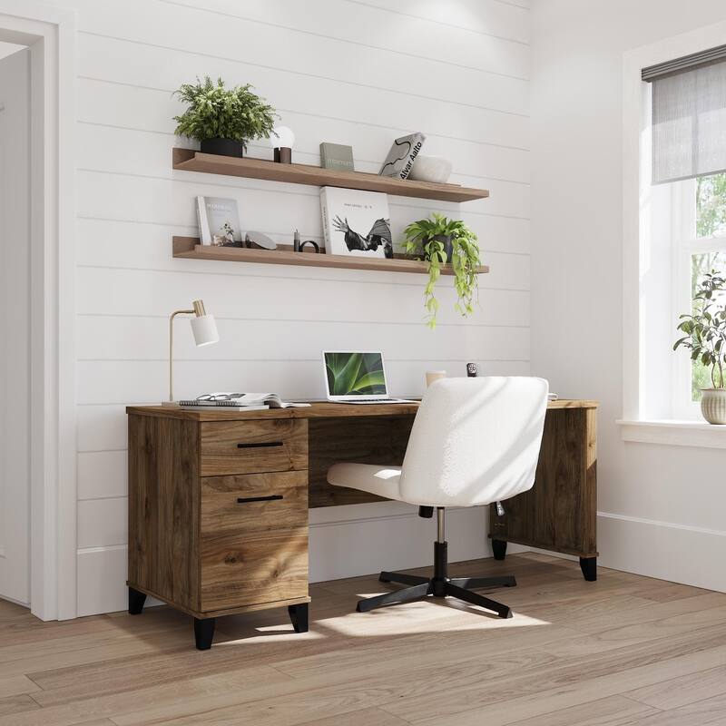 Bush Furniture Somerset 72W Office Desk with Storage Drawers