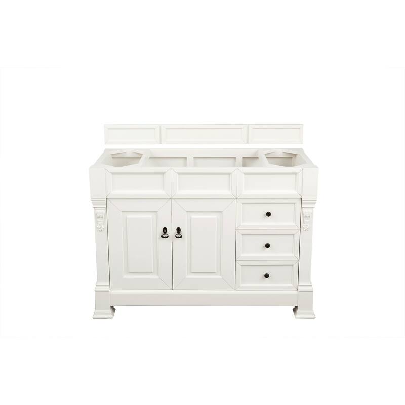 James Martin Vanities Brookfield 48" Single Basin Hardwood Vanity - Bright White - Painted