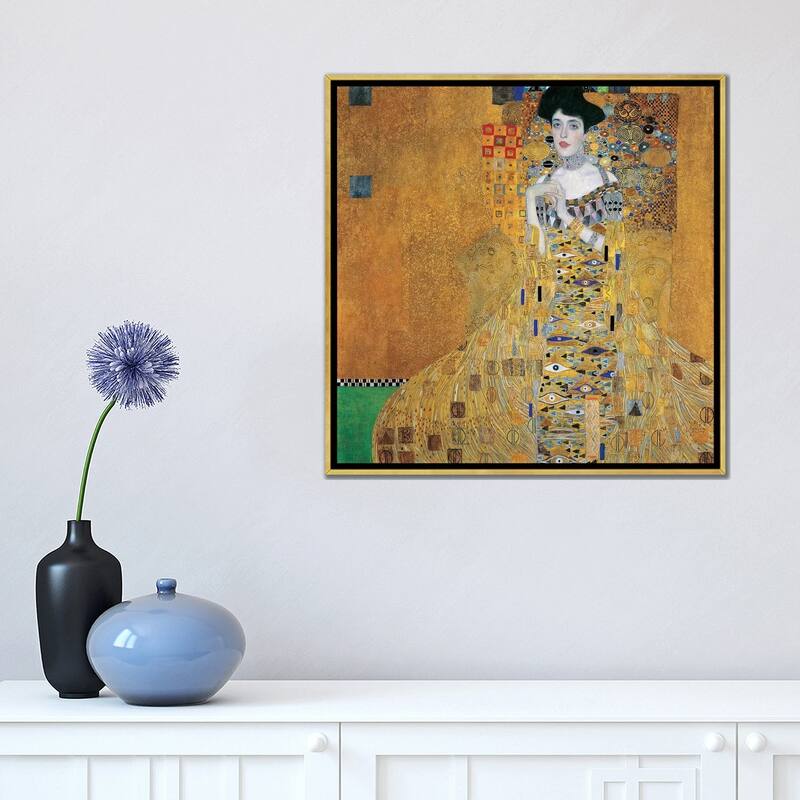 iCanvas "Portrait Of Adele Bloch-Bauer I, 1907" by Gustav Klimt Framed Canvas Print
