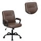 preview thumbnail 7 of 7, Faux Leather Relax Office Chair, Ergonomic Computer Desk Chair, Upholstered Seat with Armrests and Adjustable Height - N/A