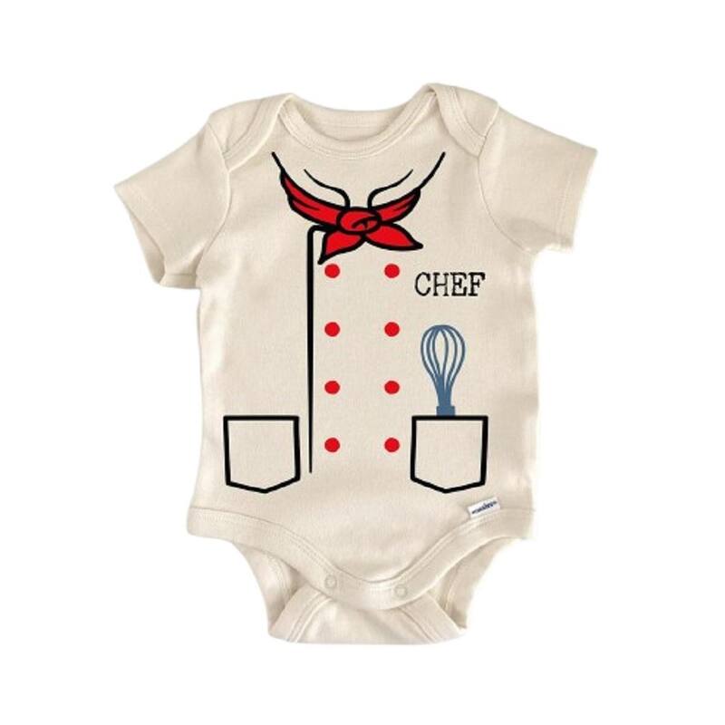 Chef Sous Cooking - Baby Boy Girl Clothes Infant Bodysuit Funny Cute Newborn - White - 0-3M