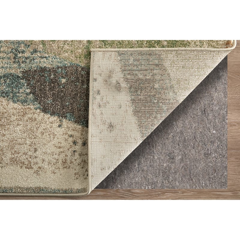 Sparkman R39QV Color Block Modern Area Rug