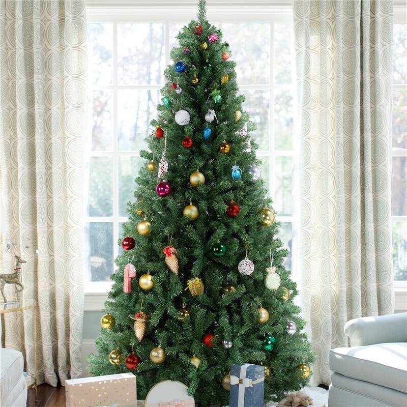 Yaheetech Premium Spruce Hinged Artificial Full Christmas Tree
