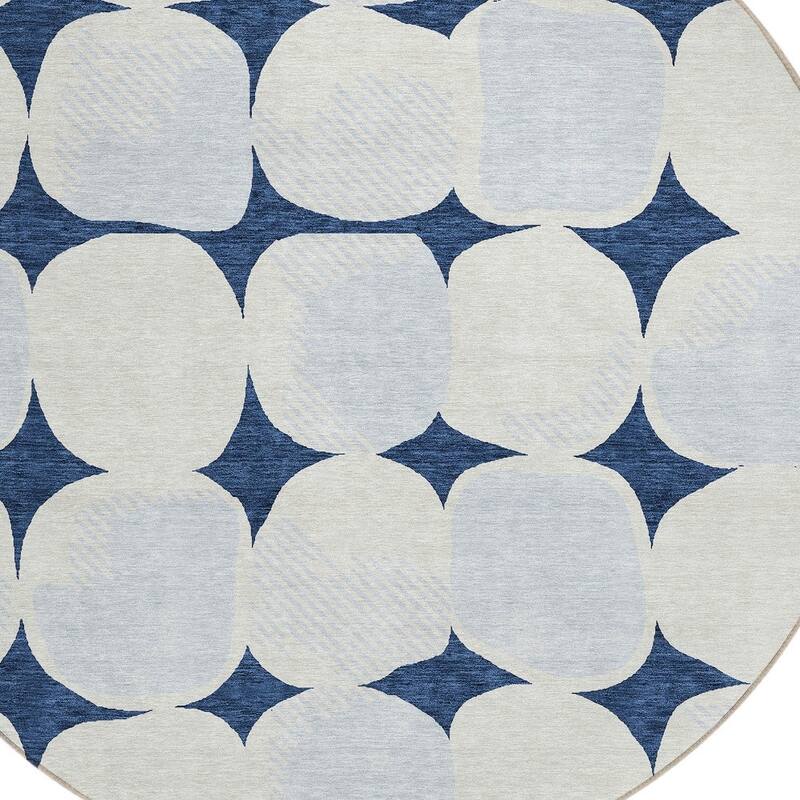 HomeRoots Abstract Transitional Rectangle Outdoor Rug