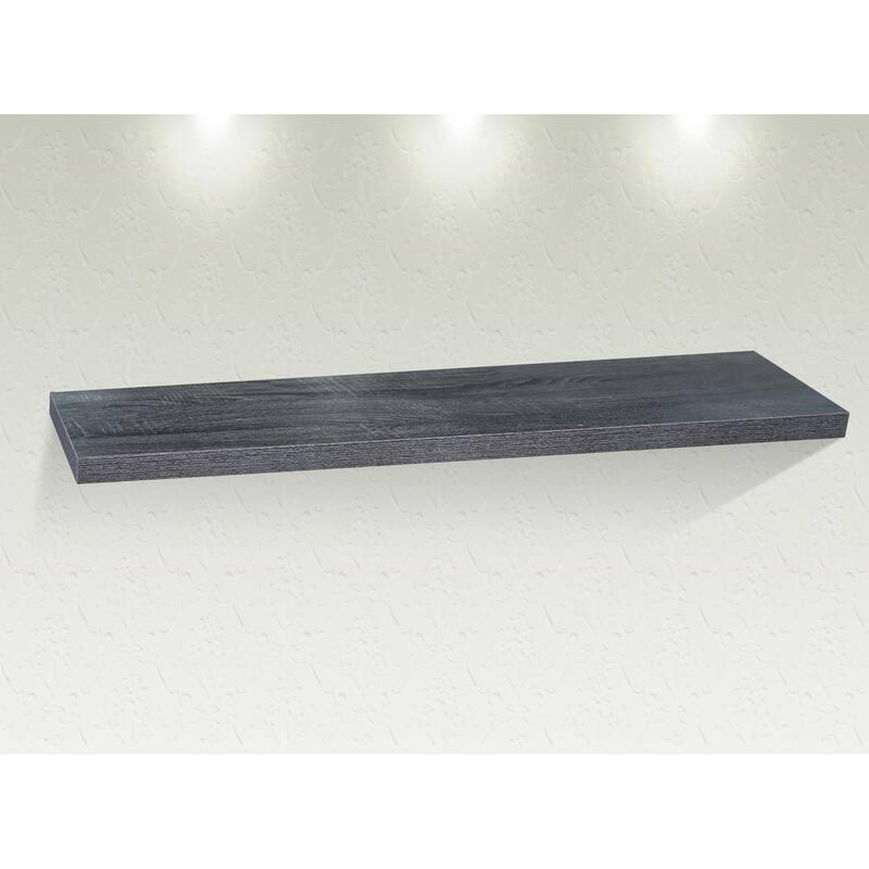 Modern and Contemporary Black Oak Floating Shelf - 47.2*9.25*1.5 inches - 47.2*9.25*1.5 inches - Black Oak