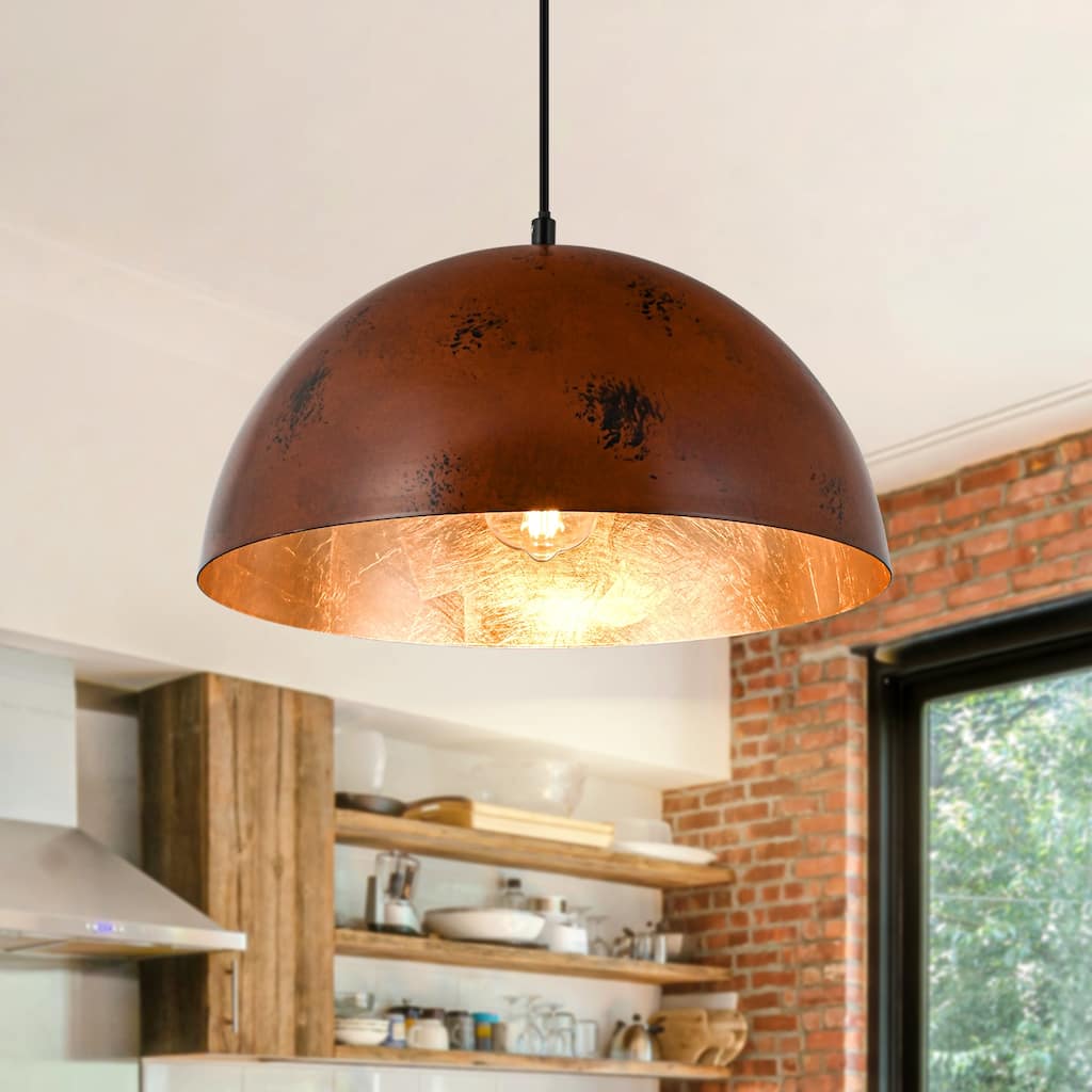 Industiral Metal Pendant Light Fixture Dome for Kitchen Island