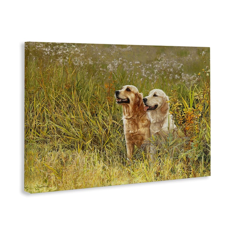 Stupell Happy Dogs Field Day Canvas Wall Art Design By Sueellen Ross