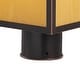 preview thumbnail 5 of 3, Mission 1L Bronze Outdoor Rectangle Post Light Honey Glass - 9-in W x 15-in H x 9-in D