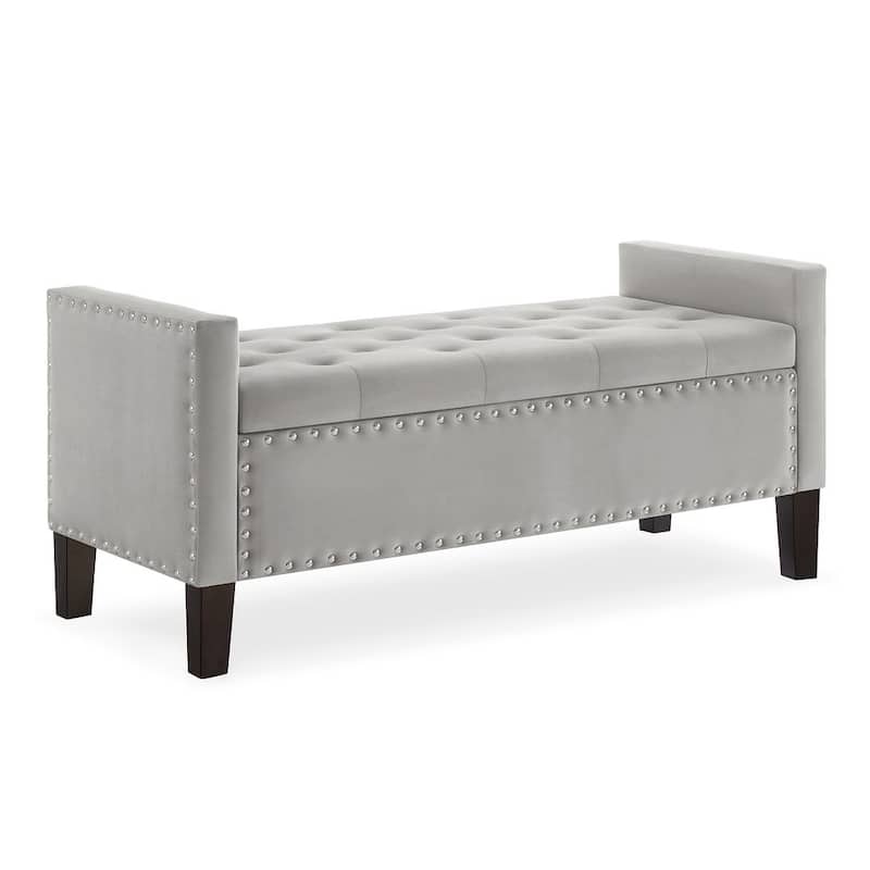 Tufted Button Storage Ottoman Bench - 48"L x 18.5"W x 22" H