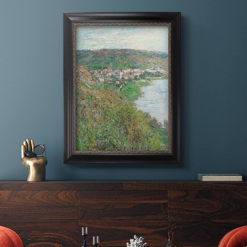 View of Vétheuil Premium Framed Canvas- Ready to Hang