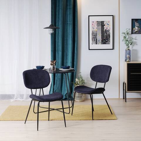 Homylin Modern Fabric Dining Chair Set of 2
