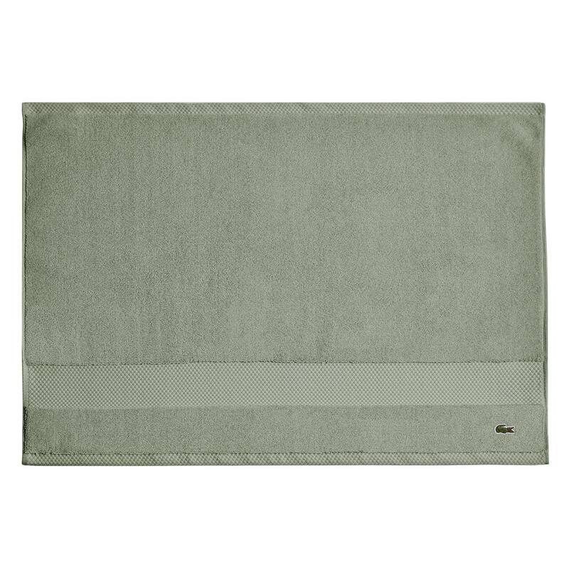 Lacoste Heritage Supima Cotton Bath Mat - Aloe
