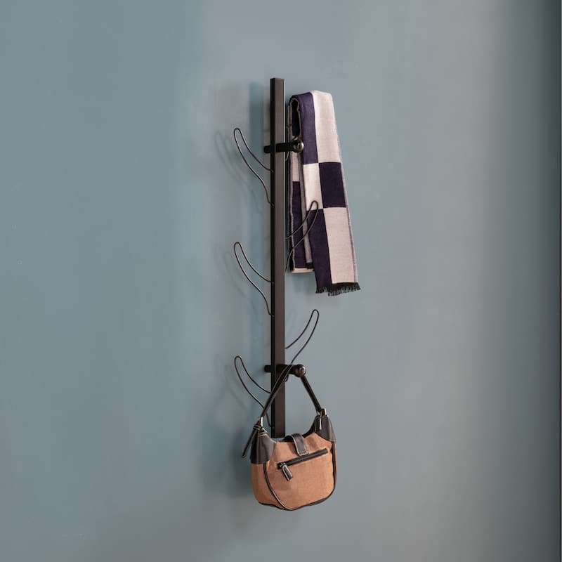 Coat Rack, Wall Mounted Hat Rack for Clothes, Hats, Accessories, for Bathroom, Bedroom, Hallway, Entrance