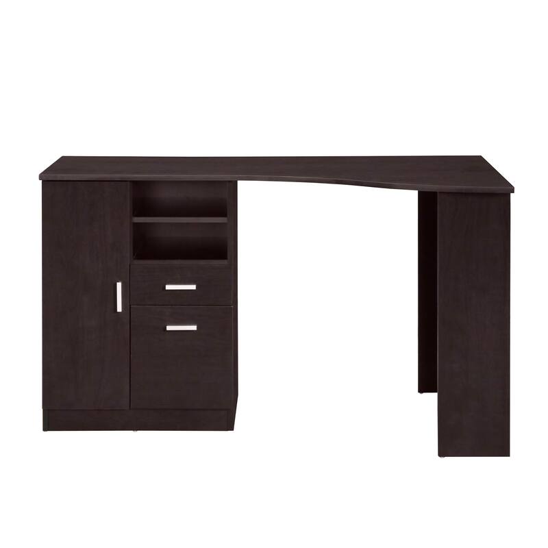 Techni Mobili Techni Mobili Classic Office Desk with Storage, Espresso