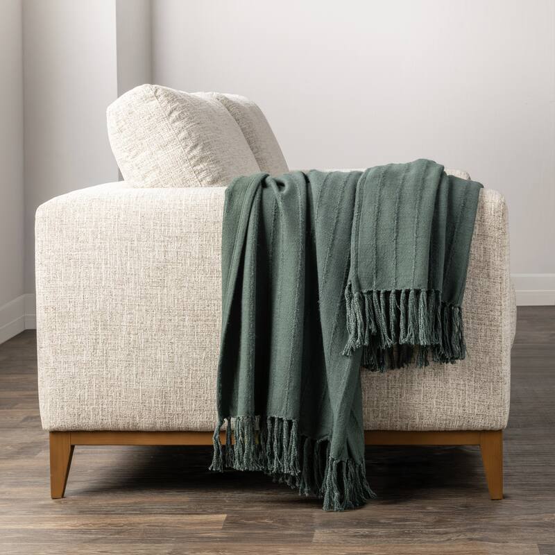 Hendri 50"x70" Throw Blanket, by Kosas Home