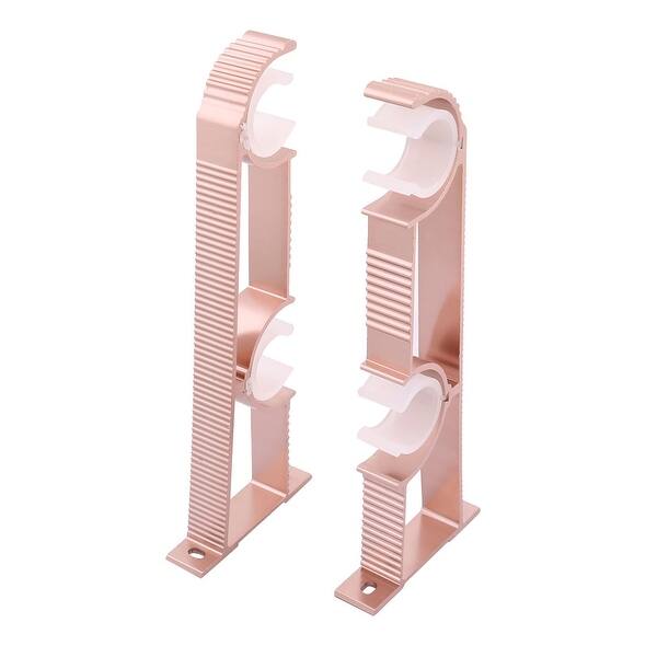 Shop Window Drapery Curtain Rod Holder Hang Hook Bracket Rose Gold