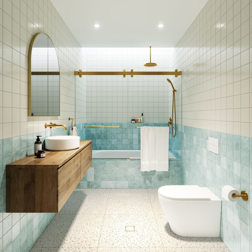 Glass Warehouse B-2DSL60-60 Polaris 60" High x 60" Wide Bypass