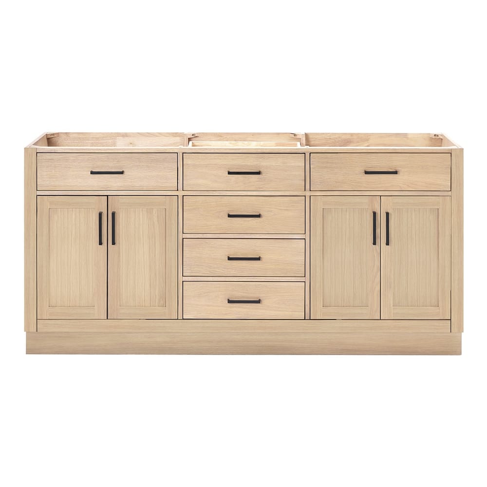 Ariel T072D-BC Hepburn 72" Double Free Standing Vanity Cabinet Only
