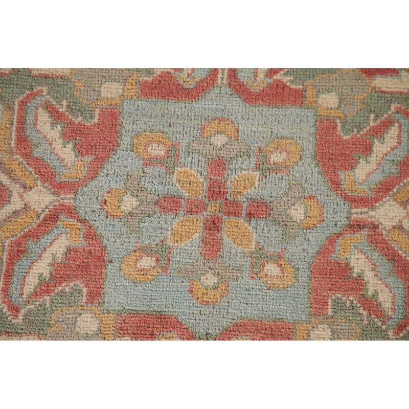 Light Blue Kazak Oriental Area Rug Handmade Wool Carpet - 6'0" x 8'9"