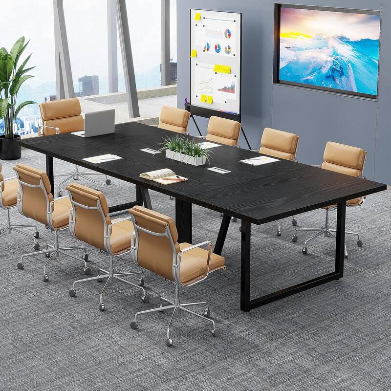 8FT Conference Table, 94.49 L Large Meeting Table for 10 People