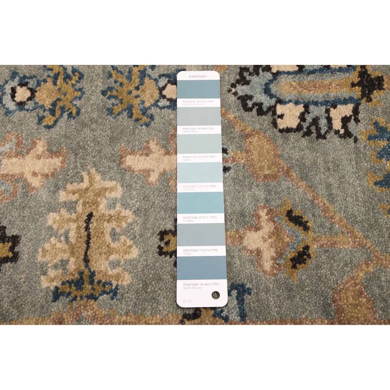 ECARPETGALLERY Hand-knotted Finest Agra Jaipur Teal Wool Rug - 2'5 x 7'11