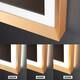Wall Mounted Back Light Bathroom Framed LED Mirror Anti- Fog With Dimmable Light Touch Sensor And Memory Function