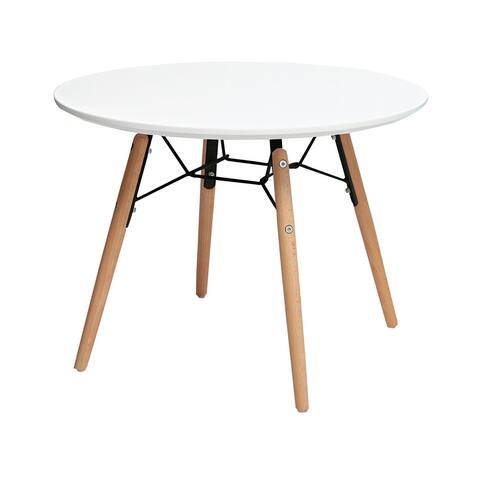 Designer Plastic Kids Circle Activity Table Bedroom Home School Preschool Daycare Child Montessori Wooden Eiffel Dowel