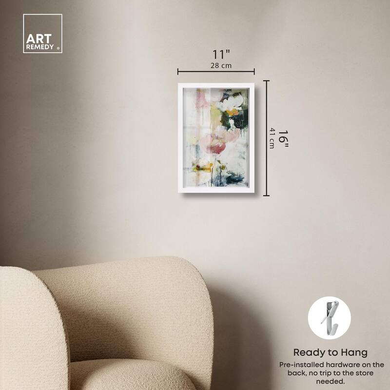 Dripping Colors IV Shadowbox by Art Remedy