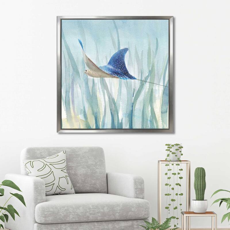 "Undersea Ray" Print on Floating Canvas