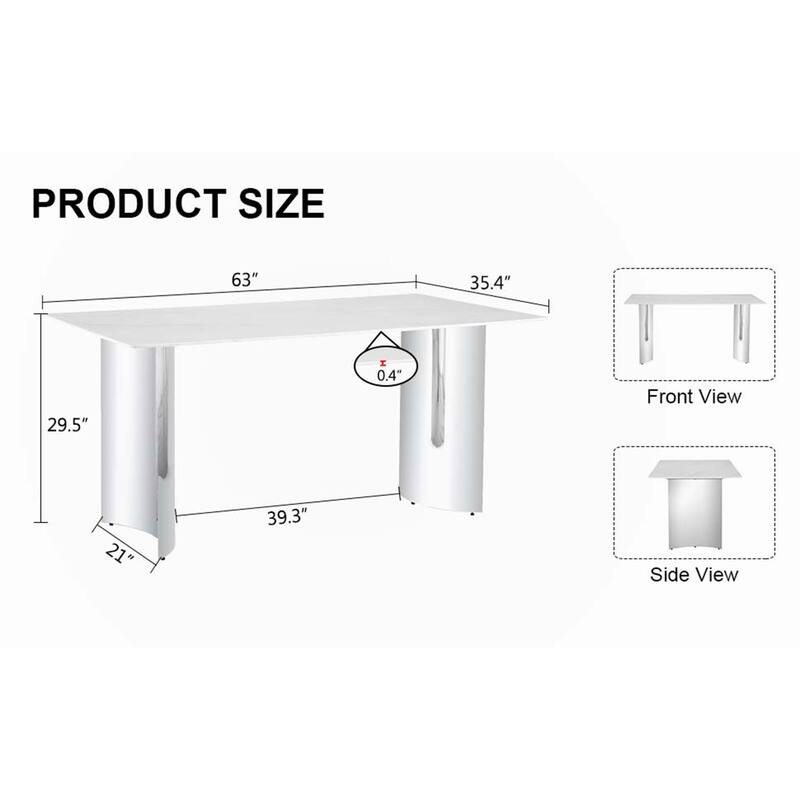 Modern minimalist dining table