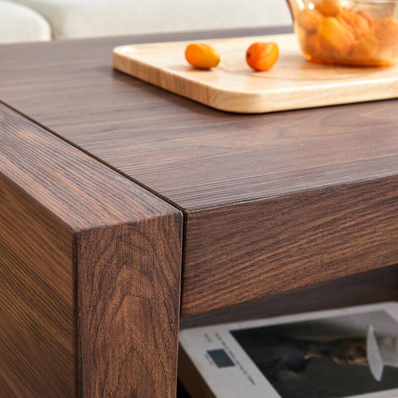 Modern Minimalist MDF Rectangular Coffee Table, 47.2*23.6*18 Inches