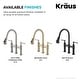 preview thumbnail 58 of 66, Kraus Allyn Traditional 3-Function Bridge Pulldown Kitchen Faucet