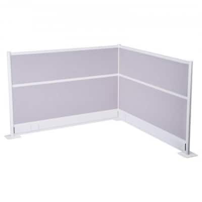 Room Divider Panels with Outlet Covers 2-Pack for Office - 72 x 7.8 x 48 in