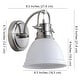 preview thumbnail 7 of 5, SAFAVIEH Lighting Lawson LED Bathroom Sconce - 6.5"x8.5"x8.5"