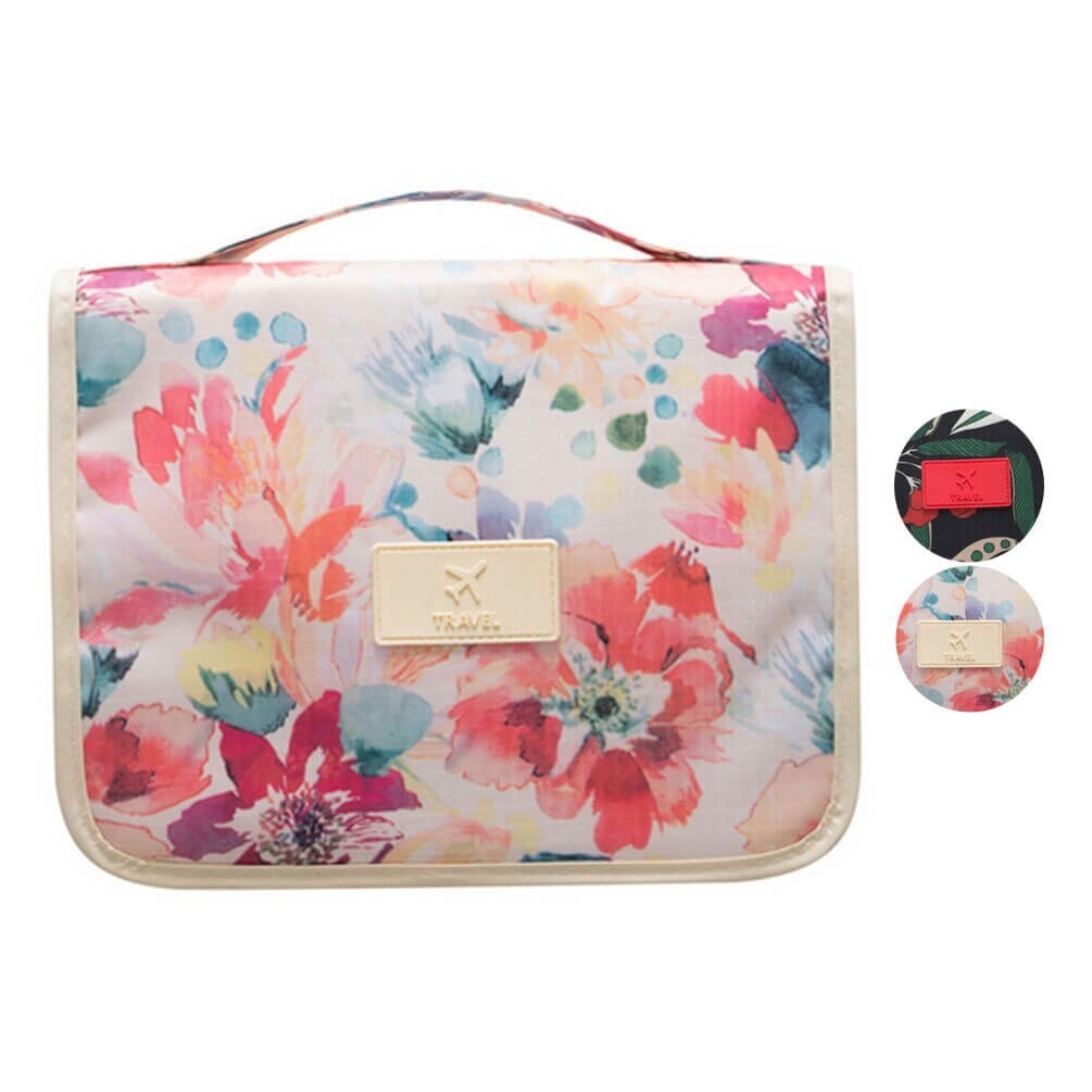 Shop Calormixs Hanging Toiletry Bag Travel Organizer White Flower Size No Size No Size On Sale Overstock 29304348