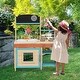 preview thumbnail 9 of 11, Mud Kitchen for Kids Outdoor, Kids Outdoor Play Kitchen Playset with Cookware Accessories